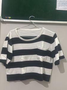 Striped Cropped T-Shirt