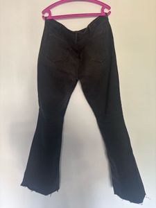 Stylish Dark Wash Flared Jeans.