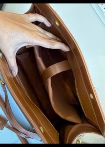 Miraggio Brown Tote Bag