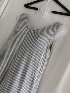 Casual Striped Sleeveless Dress