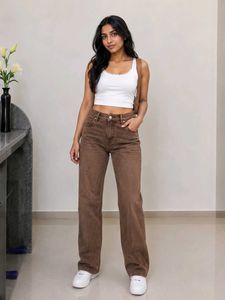 Stylish Brown Denim Jeans | Comfortable