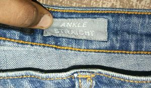 Patchwork Distressed Denim Jeans