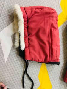 Pink Winter Jacket with Hood