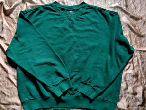 H&amp;M Teal Green Sweatshirt | Relaxed Fit