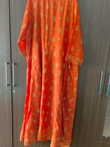 Orange Colour Amydus Maxi Dress Size 4