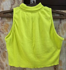 SSS Ribbed Mock Neck Tank Top