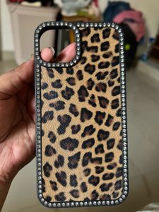 Leopard Print Rhinestone 14 Plus Case
