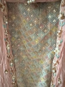 Embellished Pink Lehenga Choli Set