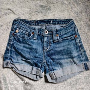 Women's Blue Denim Shorts