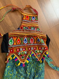 Vibrant Embroidered pants and Choli Set