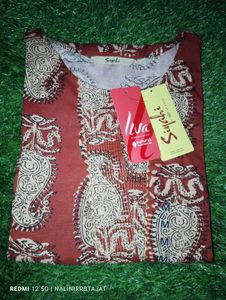 Beautiful Printed Kurta Avaasa pure cotton kurthi