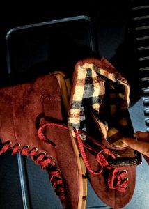 Women's Suede Lace-Up Boots