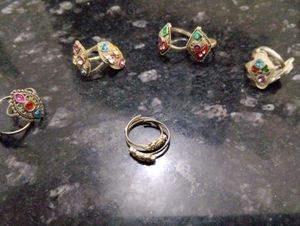 Set of 5 Elegant Toe Rings