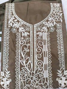 Elegant Embroidered Dress Material