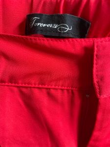 Red Casual Pants