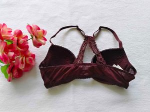 Maroon Lace Back inner