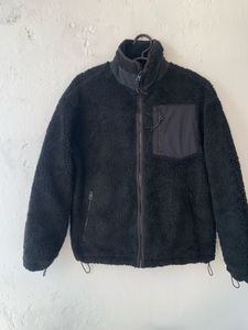 unisex Black Fleece Jacket