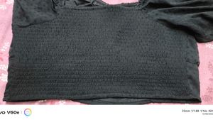 Chic Black Ruffled Blouse