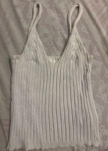 H&amp;M Ribbed Knit V-Neck Cami