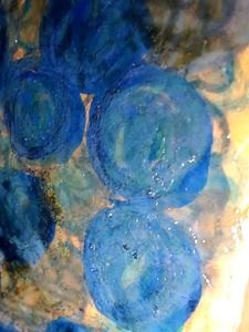 Abstract Blue Tree Art stone 🪨