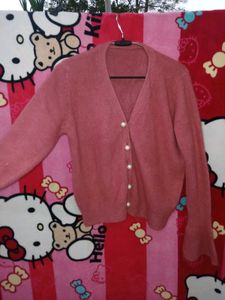 Elegant Pink Cardigan