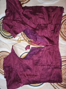 Maroon Embroidered Blouse