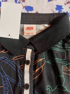 JDX Multisports Shirt Black With Funky Design