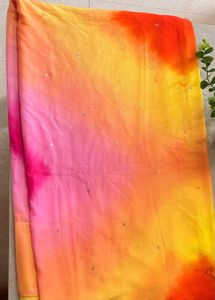 Vibrant Ombre Sequined Saree