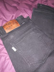 Branded Black Denim Jeans