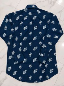 ✨Men's Navy Floral Print Premium Shirt