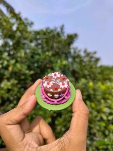 Miniature Clay Cake Magnet