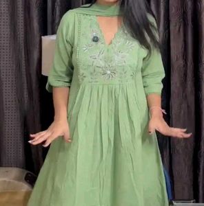 Beautiful Green Kurta Set