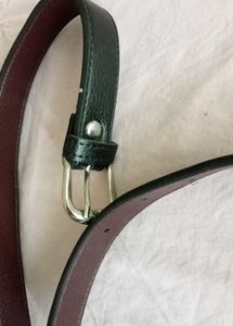 Classic Black Leather Belt