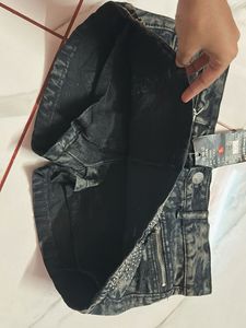 Stylish Embellished Denim Shorts