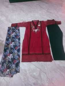 Elegant Embroidered Kurta Set