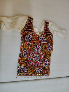 Embroidered Mirror Work Blouse