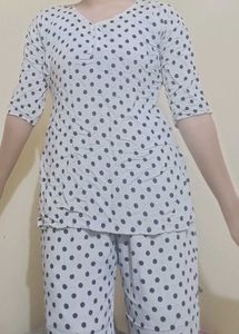 Cute Polka Dot Pajama Set (S) size