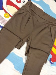 Stylish Brown Pleated Trousers