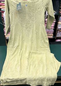 HEAVY EMBROIDERY REYON CHIKANKARI CO-ORD SET