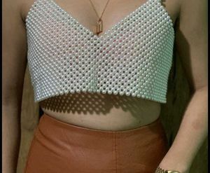 Elegant Pearl Embellished Top