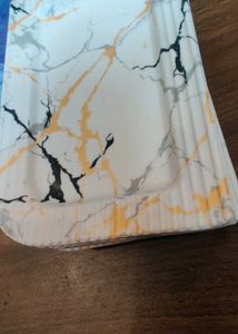 melamine  Marble Pattern Decorative starter Trays
