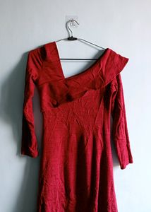🇩🇪Red Elegant Very Pretty Woolen Dress