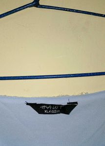 Light Blue Lace Puff Sleeve Top