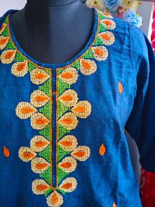Embroidered Kurta Set with Dupatta