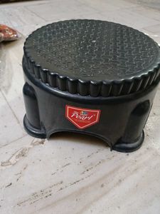 Sturdy Black Plastic Stool