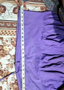 Light Blue Kurta with Purple Embroidery