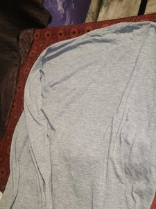 Comfortable Grey Long Sleeve Top