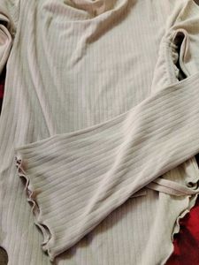 draped bell sleeves top