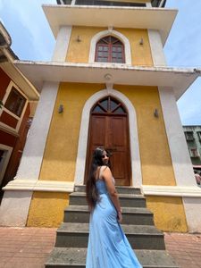 Flowy Blue Maxi Dress