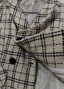 Chic Plaid Double-Breasted Jacket